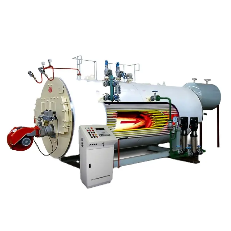 Automatico 1-20 ton Olio Industriale Gas Sparato Caldaia A Vapore per le Industrie Tessili Mulino/Cibo/Fabbrica di Abbigliamento
