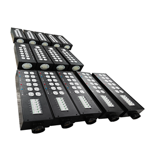 ST Powercon Split Power Box with 19-pin SOCAPEX <strong>Input</strong> to Powercon to Ac Outlet <strong>Output</strong> Distribution Box Socapex Power Distro Box - Product Image 2