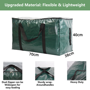 Hiện đại Thêm lớn nặng nhiệm vụ lưu trữ <span class=keywords><strong>Tote</strong></span> Dây Kéo xử lý tiết kiệm không gian di chuyển hộp cho tủ quần áo công cụ giường túi lưu trữ - Product Image 4