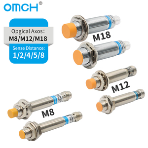 Sensor de proximidad inductivo de metal serie OMCH LJ con interruptor de salida de enchufe M8 M12 M18 NPN y PNP - Product Image 1