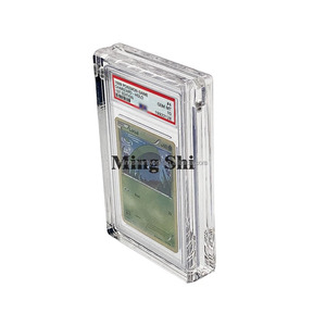 Mingshi Clear Magnetic Pokemoned Acrylic <strong>PSAed</strong> Graded Card Display Case for BGS CGC Grading Card Slab Protector case - Product Image 4