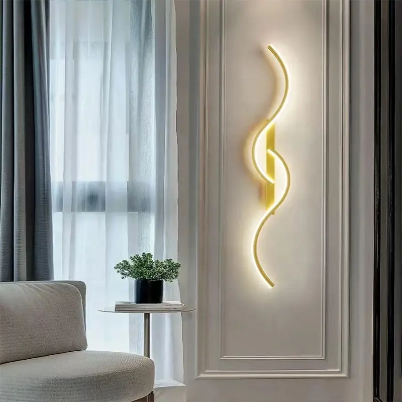 Aluminiumlinie-Dekor-Wandlampen Heim/Hotel-Dekor Inneneuchten Einrichtungen moderne LED-Wandlampen