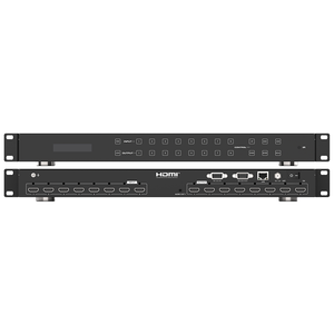 Alta calidad 1920x1200 60Hz Seamless HD Video Matrix 8x8 8 8 Modo de empalme Web/APP/RS232/LAN/RS232 Divisores Convertidores
