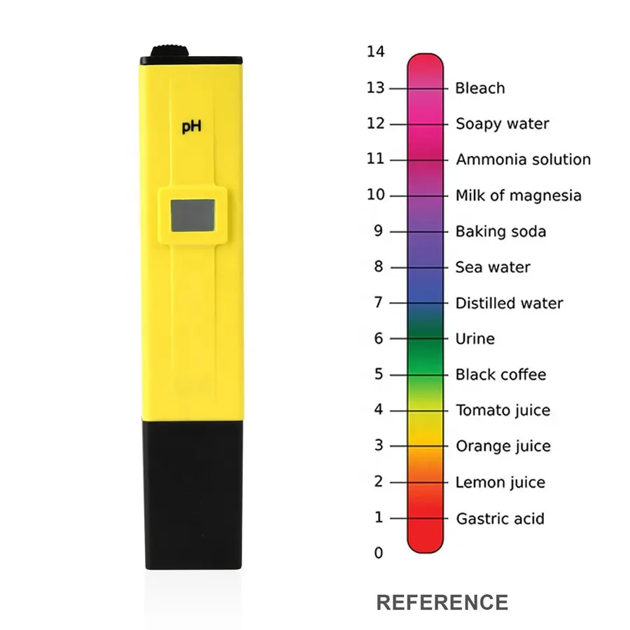 Ph-mètre électrique de poche numérique LCD pour Test d'eau d'aquarium hydroponique