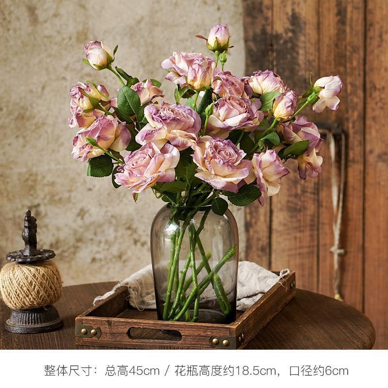 ดอกไม้สีม่วง 6 ดอก (ไม่รวมแจกัน)