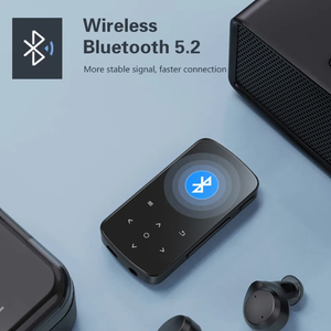 เครื่องเล่น MP3ขนาดเล็กแบบมีคลิปสำหรับเล่นกีฬาพร้อมบลูทูธ5.2เครื่องเล่นเพลงแบบ lossless HI-FI แบบพกพาวิทยุเอฟเอ็มเครื่องบันทึกเครื่องวัดจำนวนก้าว - Product Image 4