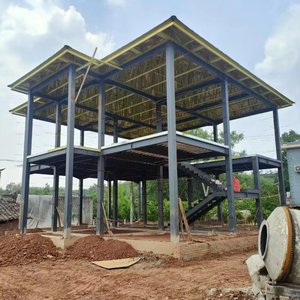 Modern çelik çerçeve evler hafif çelik Villa Metal ev Barndominium restoran mağazası prefabrik Metal yapı evleri