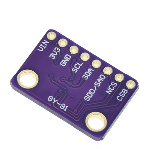 TZT MPU-9250 MPU9250 BMP280 SPI IIC/I2C 10DOF加速ジャイロスコープコンパス9軸センサーボードモジュールGY-91 Arduino 3-5V用 - Product Image 6