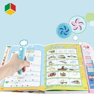 QS Toys Point Reading Audio <span class=keywords><strong>Book</strong></span> Machine Enlightement Abc My English Ebook Smart Learning Toy Soft With Logic Judg Ment Pen