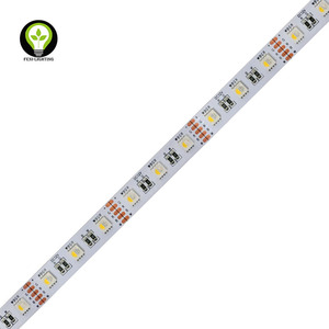 SMD 5050 RGBW serisi 4-in-1 esnek LED şerit ışık 96LEDs/M 12MM PCB CRI90 20 W/m USB NFC bağlantısı bakır vücut ses - Product Image 3