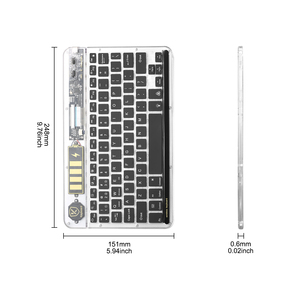 平板电脑光学操作用10英寸透明无线便携式键盘彩色背光新产品 - Product Image 6