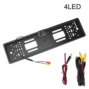 Cámara de marcha atrás de coche de 12V, accesorio Universal para coche, Sensor LED 4-8 de aparcamiento, marco de matrícula europeo, sistema de visión trasera Parktronic - Product Image 4