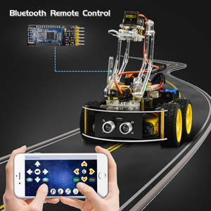 Fabbrica OEM 4WD braccio Robot meccanico Smart Car Robot per Arduino