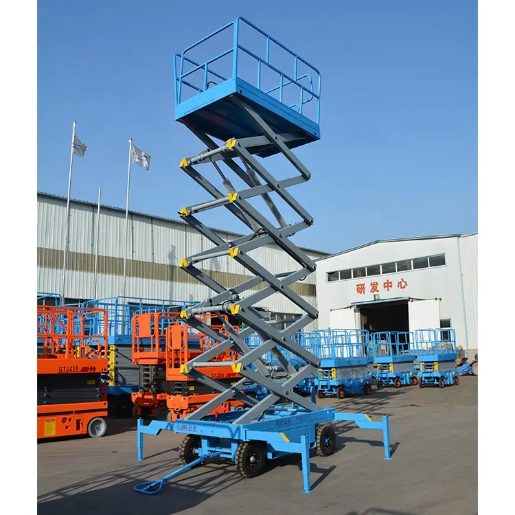 Pangolin 300kg-2000kg Trailer scissor platform lift 4-18m Hydraulic Electric Scissors Lifts Platform Hydraulic Lift Table