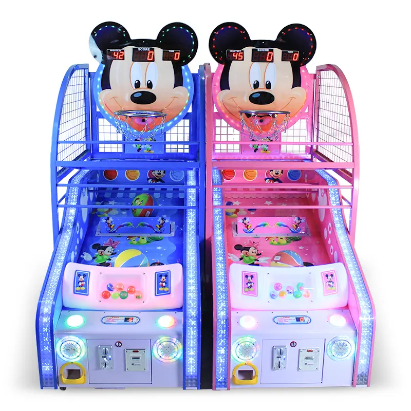 Macchina del gioco di divertimento di pallacanestro di Mickey dei bambini dei giochi di tiro arcade di Dreamland