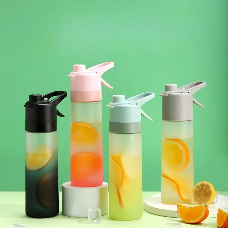 Индивидуальный логотип, подарок, 650 мл, пластиковая бутылка для распыления тумана, креативная Спортивная бутылка для распыления воды на открытом воздухе