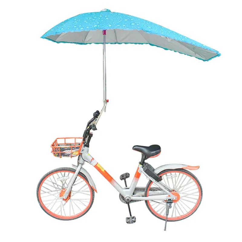 Prezzo a buon mercato Colorato Luminoso Antivento Parasole Ombrello Della Bicicletta All'aperto
