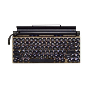 タイプライターキーボード75% レイアウト83キーワイヤレスキーボードブルースイッチBluetooth 5.0とマルチデバイス切り替え - Product Image 2