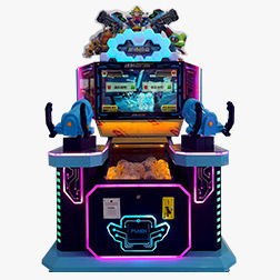 Máquina de juego de disparos con depósito