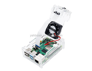 <strong>Raspberry</strong> <strong>Pi</strong> 4B Acrylic <strong>case</strong> with Cooling Fan Compatible with 3.5 Inch Screen and Camera - Product Image 6