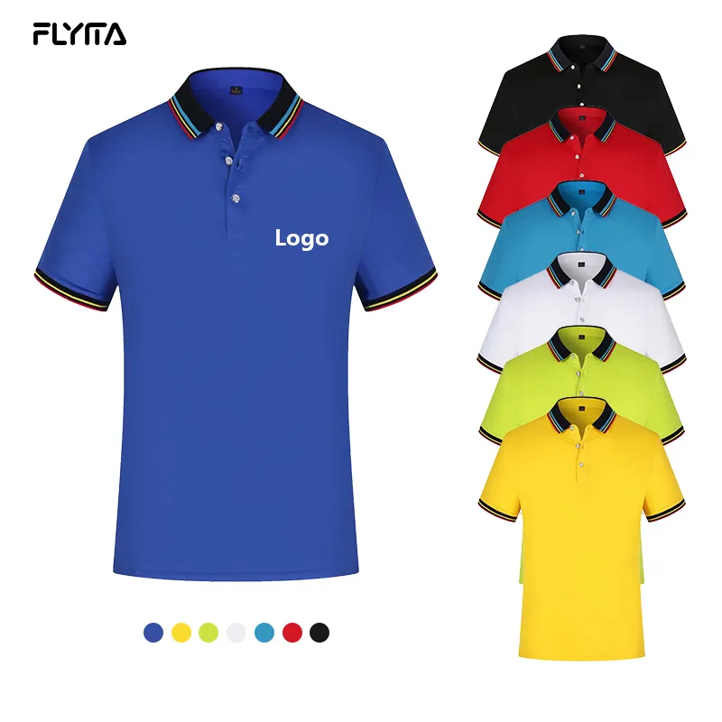 จีนขายส่งว่าง Golf Polo เสื้อ T สีทึบ100% โพลีเอสเตอร์ปักออกแบบ Plain เสื้อโปโลการพิมพ์ที่กำหนดเอง