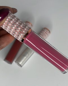 Boş lipgloss tüpler Vegan dudak parlatıcısı nemlendirir yapışmaz fincan çift kafa yağmurluk ruj liplabel özel etiket