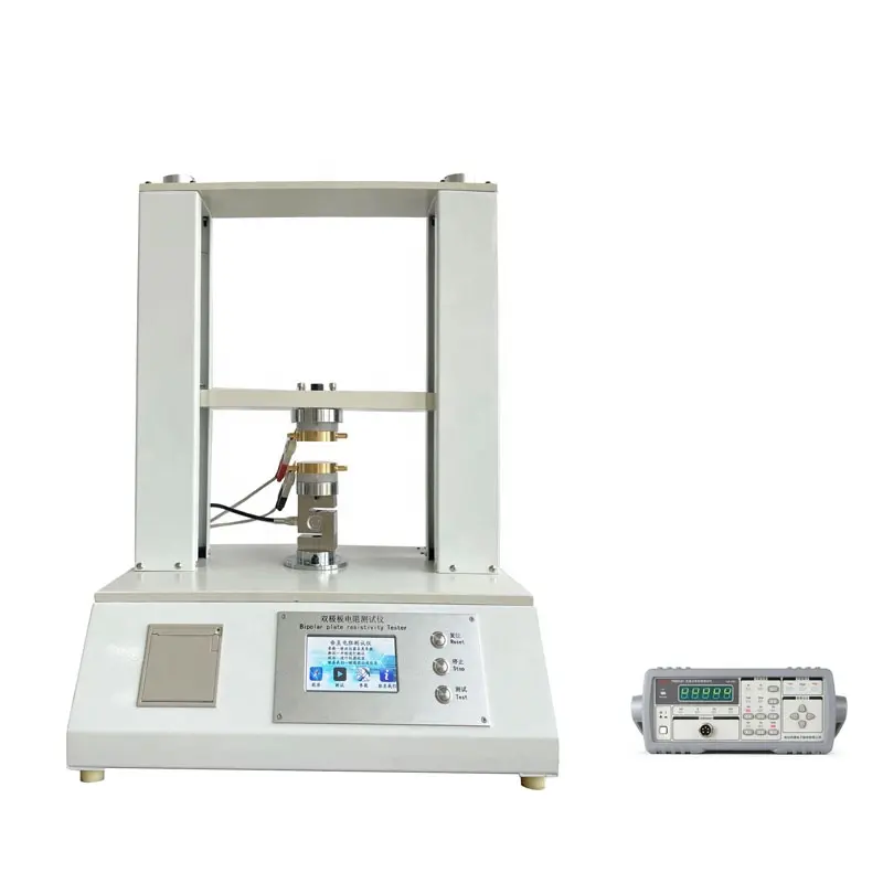 Probador de resistividad vertical para celda de combustible, máquina de resistencia plana de placa bipolar de papel de carbono, 2 unidades