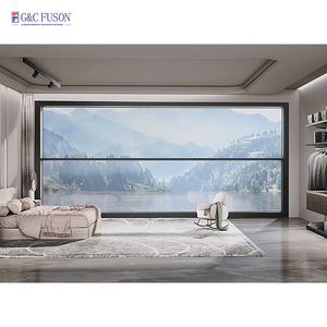 Fuson Lift up Hurricane Impact French <strong>windows</strong> Latest Design <strong>Small</strong> Size Best Single Double Hung Aluminium up Down Sliding <strong>Window</strong> - Product Image 5