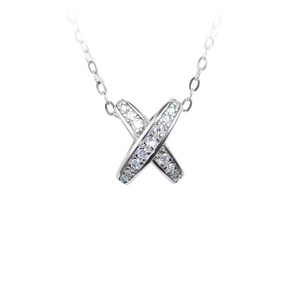 S925スターリングシルバークラシックバーストペンダントネックレス女性のファッションMoissanite鎖骨チェーンジュエリー