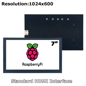 Günstige kleine 7 Zoll Raspberry Pi tragbare HD-MI IPS LCD-Bildschirm Monitor mit Auflösung 1024x600 - Product Image 2