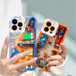 เคสโทรศัพท์มือถือลายการ์ตูนมาริโอ้สีสันสดใสสำหรับ iPhone 16 15 PRO MAX 14 PLUS 13 12 11ฝาหลังดีไซน์ใหม่ - Product Image 1