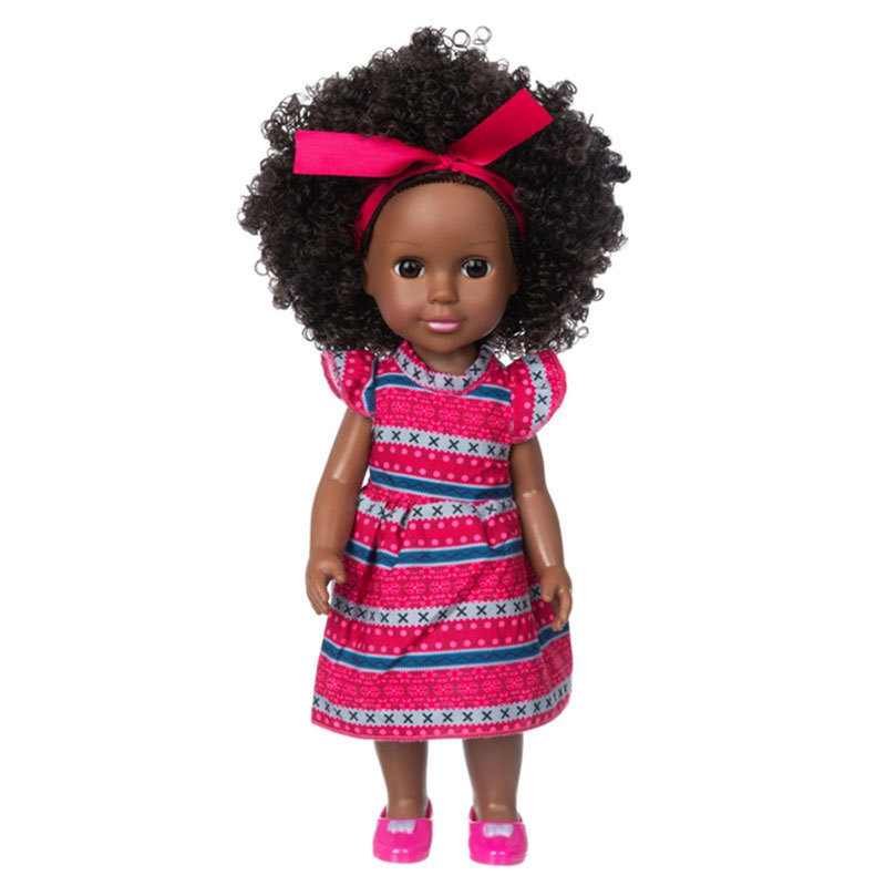 Q14-005c vintage red dress-14-inch american girl doll