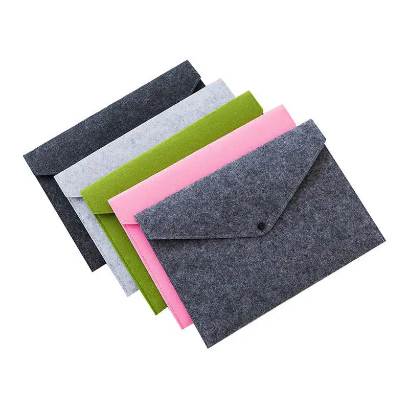 high quality durable briefcase document bag a4 felt file folder