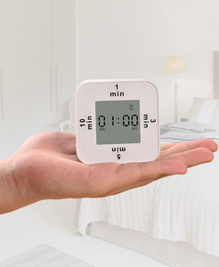 Syh1237 bianco LCD digitale Timer da cucina multifunzione conto alla rovescia promemoria con allarme forte piccolo orologio elettronico in plastica - Product Image 2