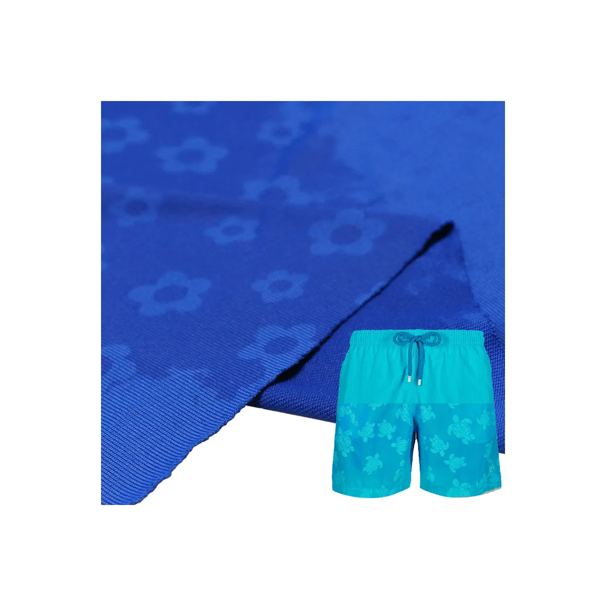 Marco de tracción con estampado activado por agua, tela que cambia de color y temperatura, para pantalones de playa