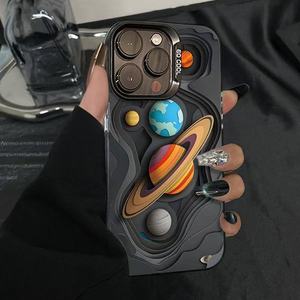 人気スタイルユニバーサルIMDプラネットデザインPCフォンケースIPhone 16 Pro 15 Pro Max 12 13 11 Xr耐震クリエイティブフォンカバー - Product Image 2