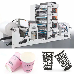 Máquina de impresión flexográfica compacta 4 colores perfectos para imprimir mangos de mangas de vasos de papel - Product Image 6