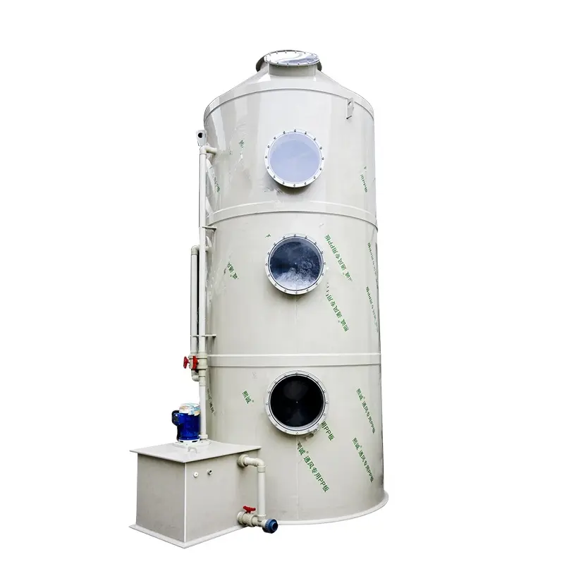 गीला गैस रंडी आपूर्तिकर्ता गीला धूल संग्रह प्रणाली गीला रंडी प्रकार औद्योगिक गैस फिल्टर So2 अलग करना टॉवर