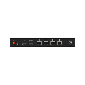 Admite 1 entrada HDMI, 1 salida de bucle HDMI y 4 salidas CAT HDMI2.0b 1X4 divisor de más de 60m