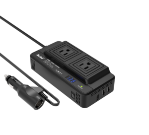 GCSOAR 200W DC a AC Enchufe universal 110VAC Salida Mini inversor de corriente para automóvil con salidas Tipo-C Carga USB - Product Image 3