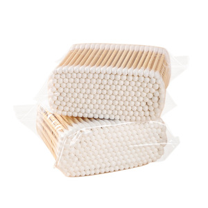 Günlük kullanım için <span class=keywords><strong>4</strong></span> torba bambu pamuk swabs/pamuk tomurcukları