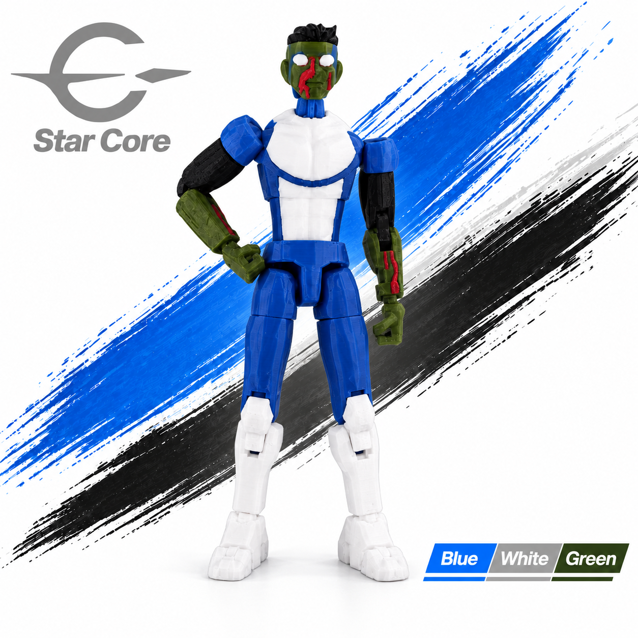 Blue White