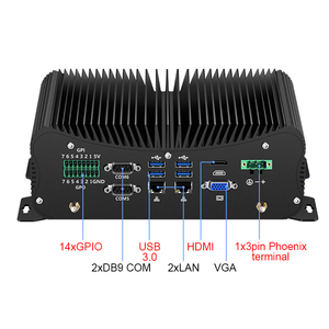Fanless Mini Pc I5 7267U 8250U Ddr4 M.<strong>2</strong> Nvme 3G 4G Lte Linux Desktop <strong>2</strong> Nic Gpio Rs232 Sim Card Lpt Industrial Computer - Product Image 6