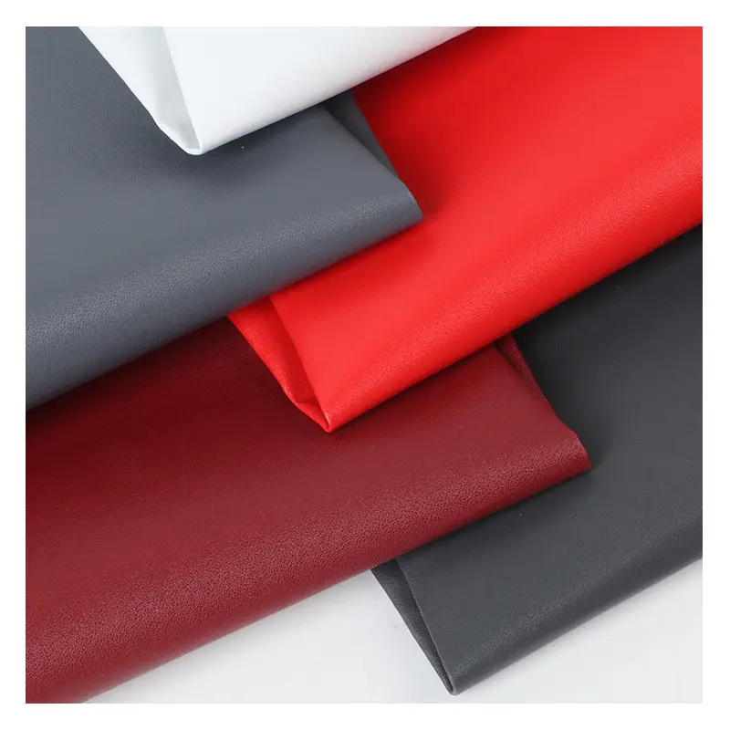 Impermeable en relieve Nappa no tejido 0,5mm de espesor PVC Rexine Vegan Material de piel sintética artificial para la fabricación de bolsos