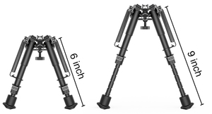 CVLIFE 6-9 Inches <strong>Bipod</strong> with <strong>Bipod</strong> <strong>Mount</strong> Adapter Quick Attach/Detach Swivel for M-adapter for Hunting Tactical Scope Telescope - Product Image 3