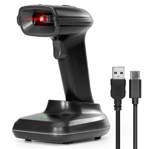Bluetooth QR Barcode <strong>Scanner</strong> 2000mAh Wireless 1D 2D <strong>Bar</strong> <strong>Code</strong> <strong>Scanner</strong> <strong>with</strong> Charging Stand for Store POS Computer iPhone <strong>Android</strong> - Product Image 1