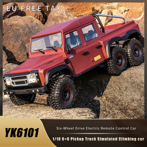 YK 6101 1/10 6X 6 Off road Buggy araba paletli ışık Diff Lock kamyonet RC simüle kaya uzaktan kumandalı kamyon - Product Image 6