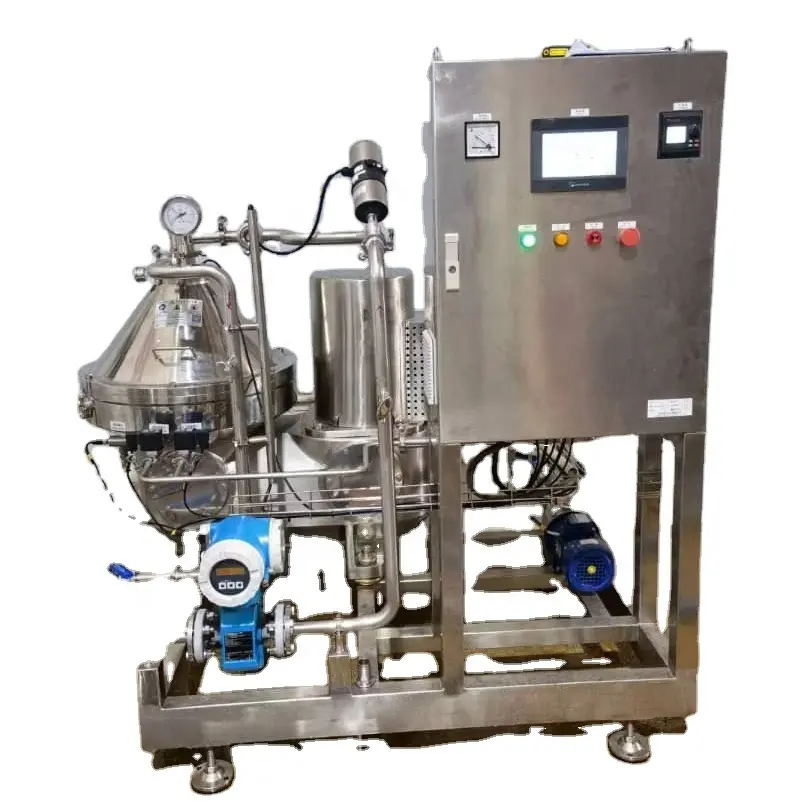 4000l Per Uur Bier Gist Schijfstapel Centrifuge Separator Met Flowmeter