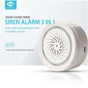 Smart <strong>Home</strong> Smart Life App Remote Control WiFi 3 in 1 Sound and Light Siren Alarm Tuya Remote Temperature and Humidity Sensor - Product Image 2