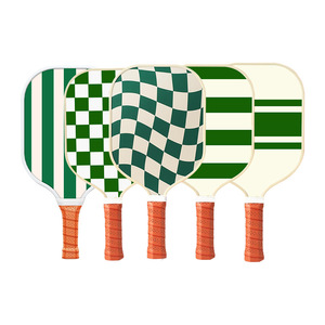 Fabrika doğrudan geometrik ekose şerit baskılı Patternpick topu raket özelleştirilebilir sınır ötesi fiberglas Vick spor malzemeleri - Product Image 2